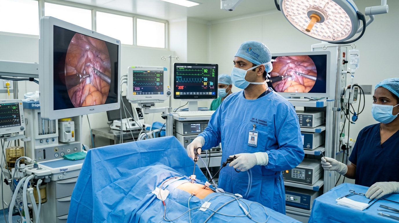 Dr. Revanth Kumar Clinical Treatment in Operating Theater
